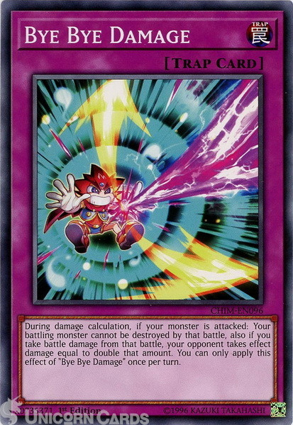 CHIM-EN096 Bye Bye Damage Common 1st Edition Mint Yu-Gi-Oh! Card