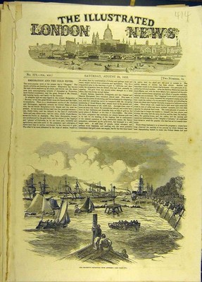 Original alter antiker Druck 1852 Antwerpen Königliche Flotte Holland Sozialgeschichte 19.