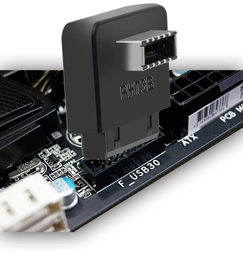 USB 3.2 Gen 1 to USB 3.2 Gen 2 Header Adapter Type-E Key-A to 20 Pin - Image 3 of 4