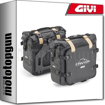 GIVI BMW F 650 GS DAKAR 2000 00 2001 01 MONOKEY CANYON BLACK SIDE BAGS 50 LT