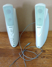 Sony SRS-PC71 Powered Computer Speakers AS-IS Untested For Parts Repair