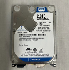 Western Digital WD Blue WD20NMVW 2 TB USB3.0 2.5 HDD  Excellent Health 100 