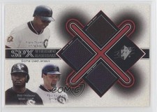 2001 SPx Winning Materials Triple Jersey Combo Frank Thomas Ray Durham HOF s7f