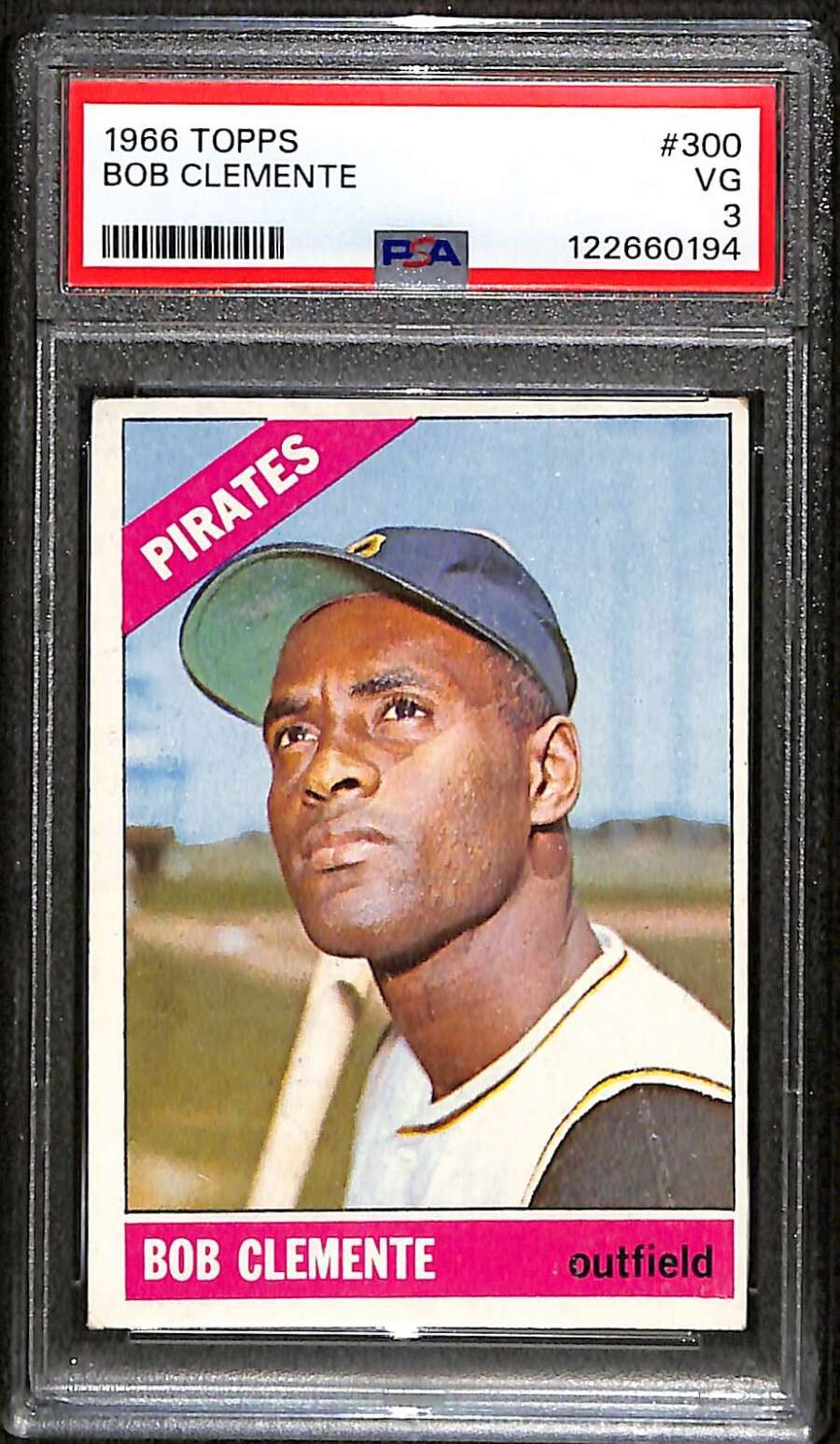 1966 Topps #300 Roberto Clemente HOF  PSA 3 VG C102816