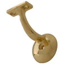 Hardware Essentials Ornamental Handrail Bracket Brass