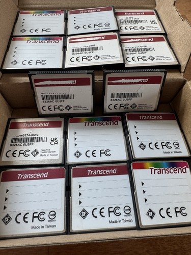 Pack of 14! Transcend 4GB each Industrial CompactFlash CF180/CF220I Ultra Memory - Picture 4 of 4