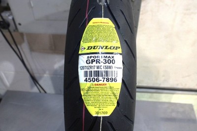 YAMAHA YZF-R1 DUNLOP SPORTMAX GPR-300 TWO TIRE SET 120/70-17 190