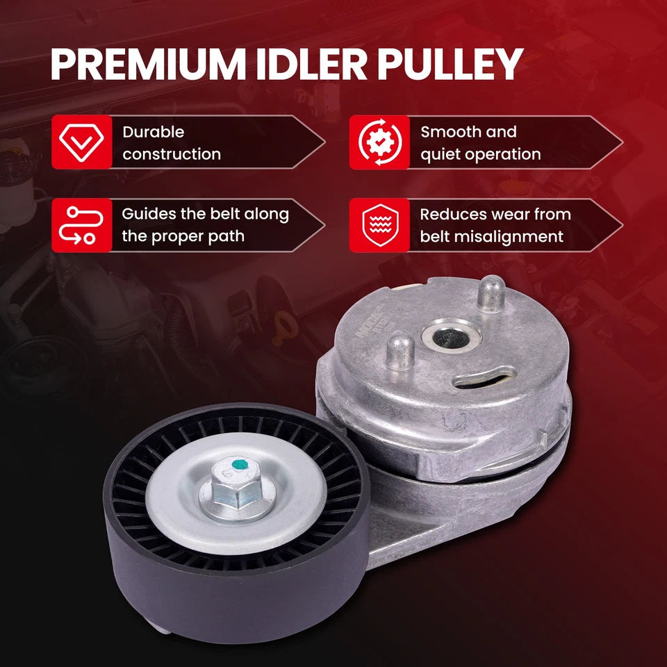 Conjunto de tensor de correa para Dodge Caravan Stratus Chrysler Sebring Voyager 2,4 L Foto 3 de 4