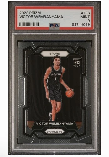 Victor Wembanyama Rookie Card 2023-24 Prizm #136 PSA 9 Mint