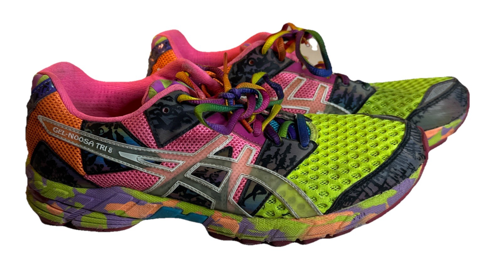 Asics Gel Noosa Tri 8 T356N Women's Sneaker Running Mesh 9.5 Pink Athletic Shoes