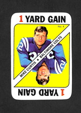 1971 TOPPS GAME FOOTBALL SET-BREAK # 4 MIKE CURTIS BALTIMORE COLTS EX OR BETTER