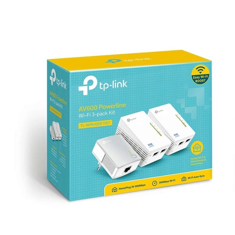 TP Link TL WPA4220 TKIT Powerline Kit AV600Mbps e WiFi 300Mbps Homeplug AV2 - Immagine 4 di 4