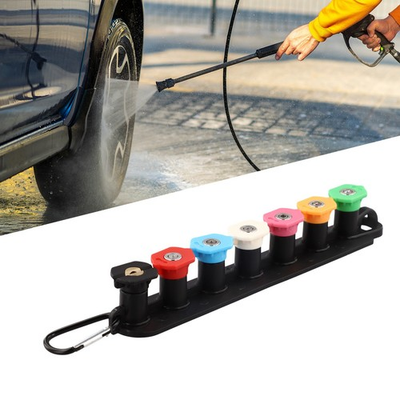 #ad 7 Nozzle Pressure Washer Set with Efficient Storage and Quick Connect System $18.86
