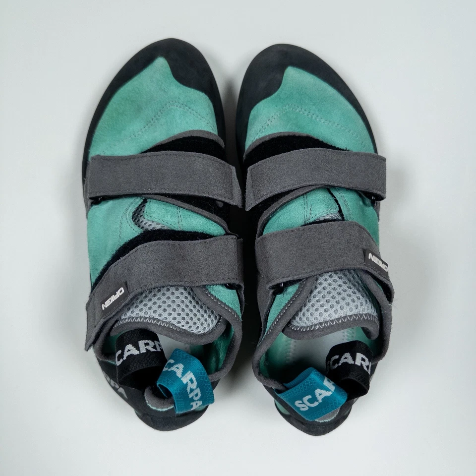Scarpa ORIGIN WMN green-blue Rock climbing shoes EU 40 US W 8.5 Teal Suede Italy - Image 4 of 4