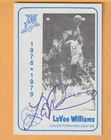 Lavon Williams Kentucky Wildcats AUTO Signed 1978-79 Card 1978 NCAA Champs