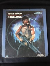 First Blood Rambo CED Video Disc 1982 Movie Action Adventure Sylvester Stallone