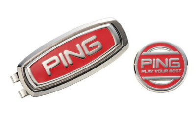 Ping Japan Golfball Gürtelclip Marker AC-U2202 rot