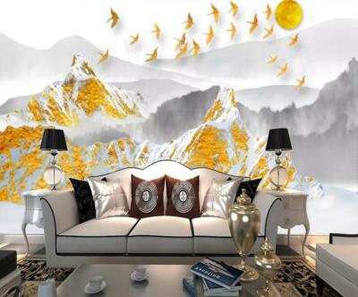 3D Mountain Asuka ZHUA6060 Wallpaper Wall Murals Removable Self-adhesive Amy