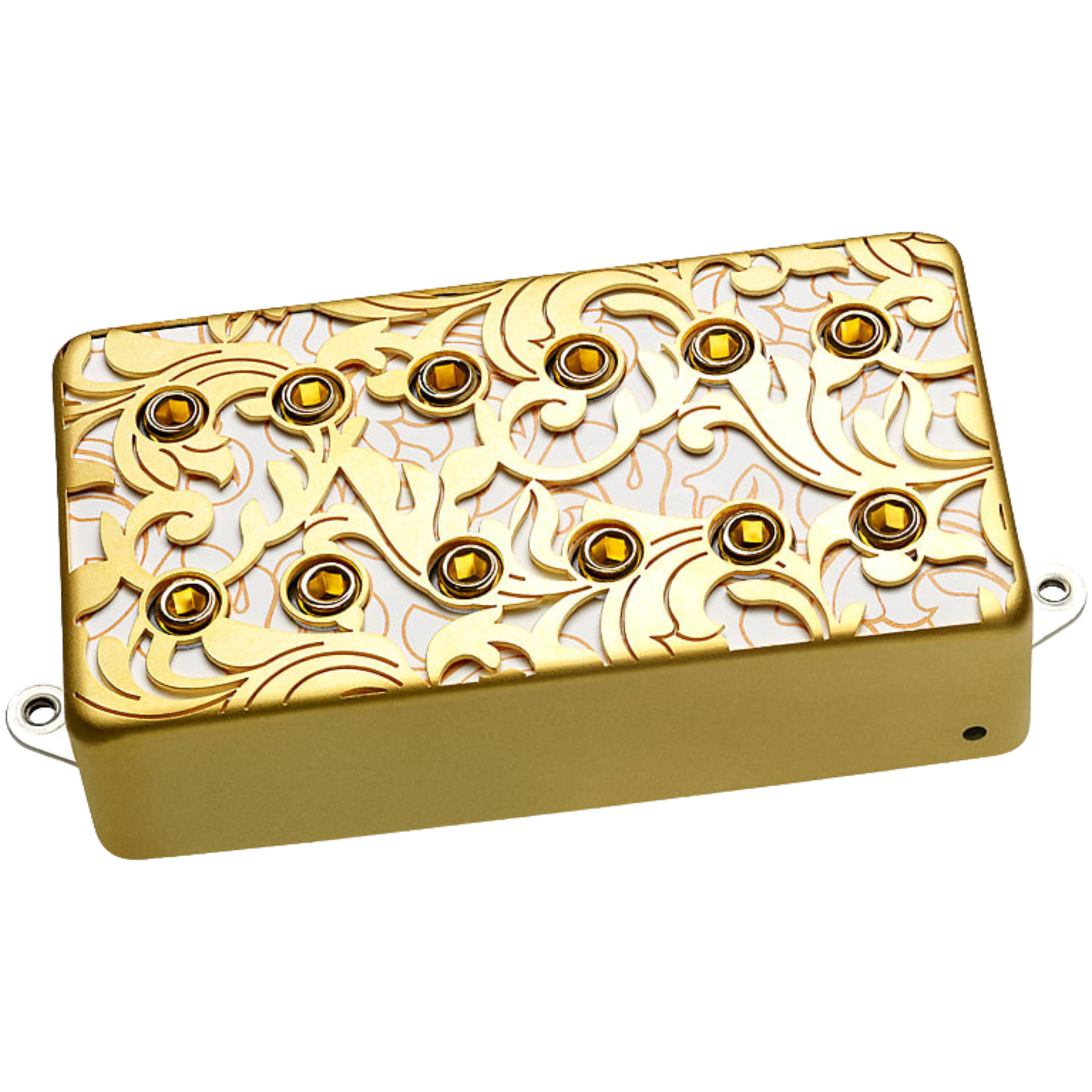 Звукосниматель DiMarzio DP287F UtoPIA Steve Vai с разнесенным грифом Humbucker, сатинированный золотом/белым