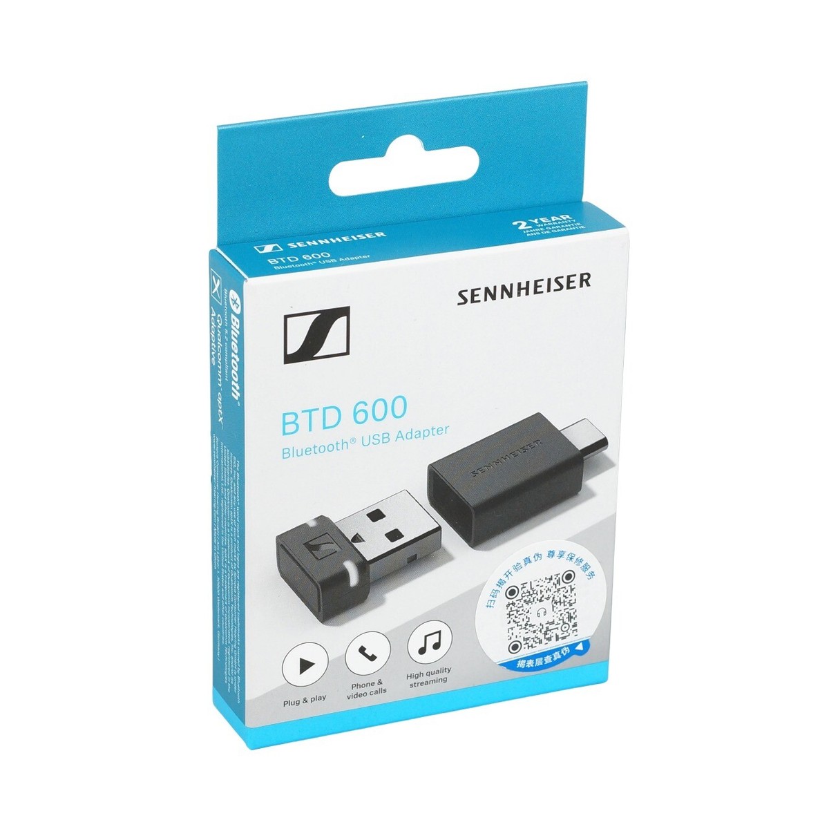 【新品】ゼンハイザー　BTD 600 bluetooth USBアダプター Sennheiser BTD 600 Bluetooth Dongle - USB-A/USB-C Adapter
