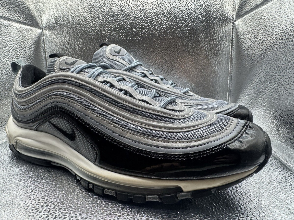 RARE 🚀 Size 13 - Nike Air Max 97 Grey Black White Leather (921826