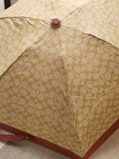 Coach Umbrella khaki and rouge