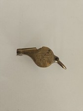 Vintage Tested Working Brass Whistle MADE IN USA SOLID BRASS WELL MANUFACTURED.