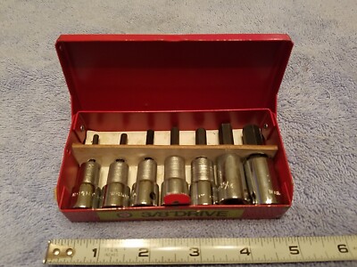 Wright Tools 305 3/8'' Drive Hex Allen Bit Socket Set 1/8''-3/8'' 7-Piece W/Box USA