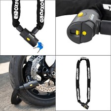 Oxford Motorrad Alarm Kette10 & Schloss Roller Sicherheit 90 db 10 mm x 2,0 m