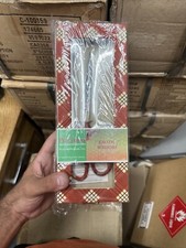 NEW Precision Products 8" Stainless Steel RED Plaid Exotic Scissors NIB
