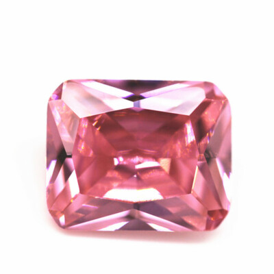 Pink Sapphire 10x14mm 11.80Ct Emerald Faceted Cut Shape AAAAA VVS Loose Gemstone