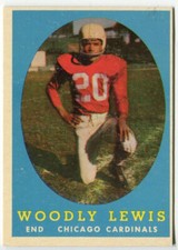1958 Topps #82 Woodly Lewis Chicago Cardinals