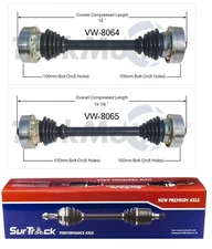 For VW Transporter 68-79 2 Rear CV Axle Shafts SurTrack Set Autom.Transm.