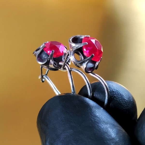 Soviet silver earrings 875 sample Tenderness Beau… - image 3