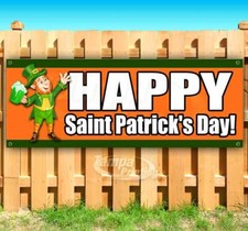 HAPPY ST PATRICK'S DAY Advertising Vinyl Banner Flag Sign