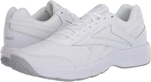 Women Reebok Work N Cushion 4.0 Walking Shoe FU7351 White/Cold Grey Brand  New | eBay