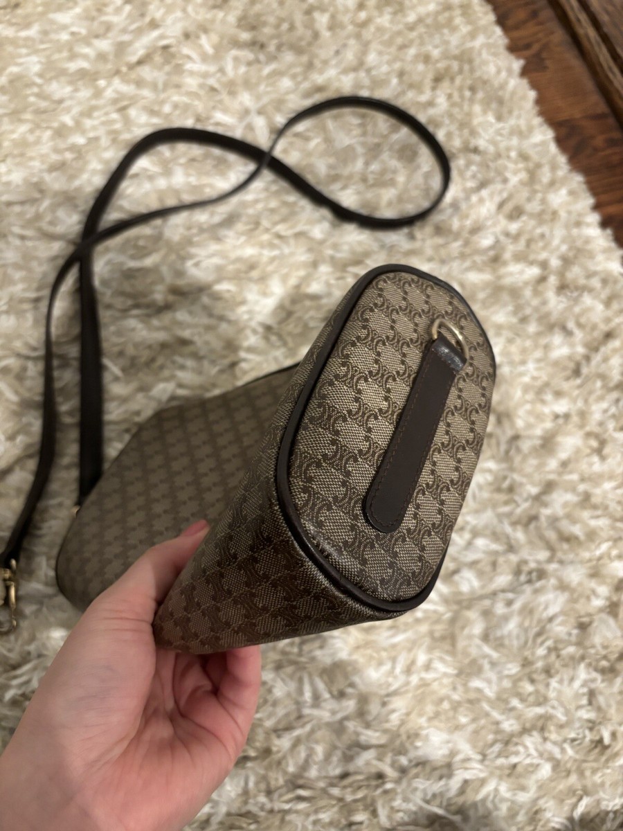 Vintage CELINE Diffusion Triomphe logo Crossbody Bag | eBay