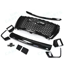 For 2021-2024 GMC Yukon/XL Denali Front Grille Hood Trim Molding Gloss BK 10PCS