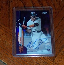 2020 Topps Chrome Mauricio Dubon RC Giants #RA-MD PURPLE REFRACTOR AUTO /250