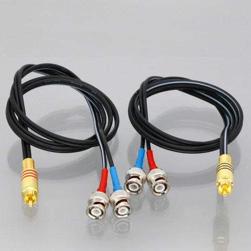 1Pair RCA Phono to 2x BNC Male Cable 1~16FT For​ Quant Asylum QA40x audio tester