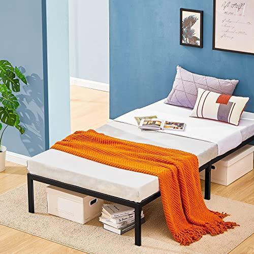 GreenForest Twin Bed Frame ToolFree Quick Assembly Metal Platform