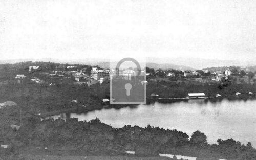 Aerial View Sullivan County Eagles Mere Pennsylvania PA - REPRINT
