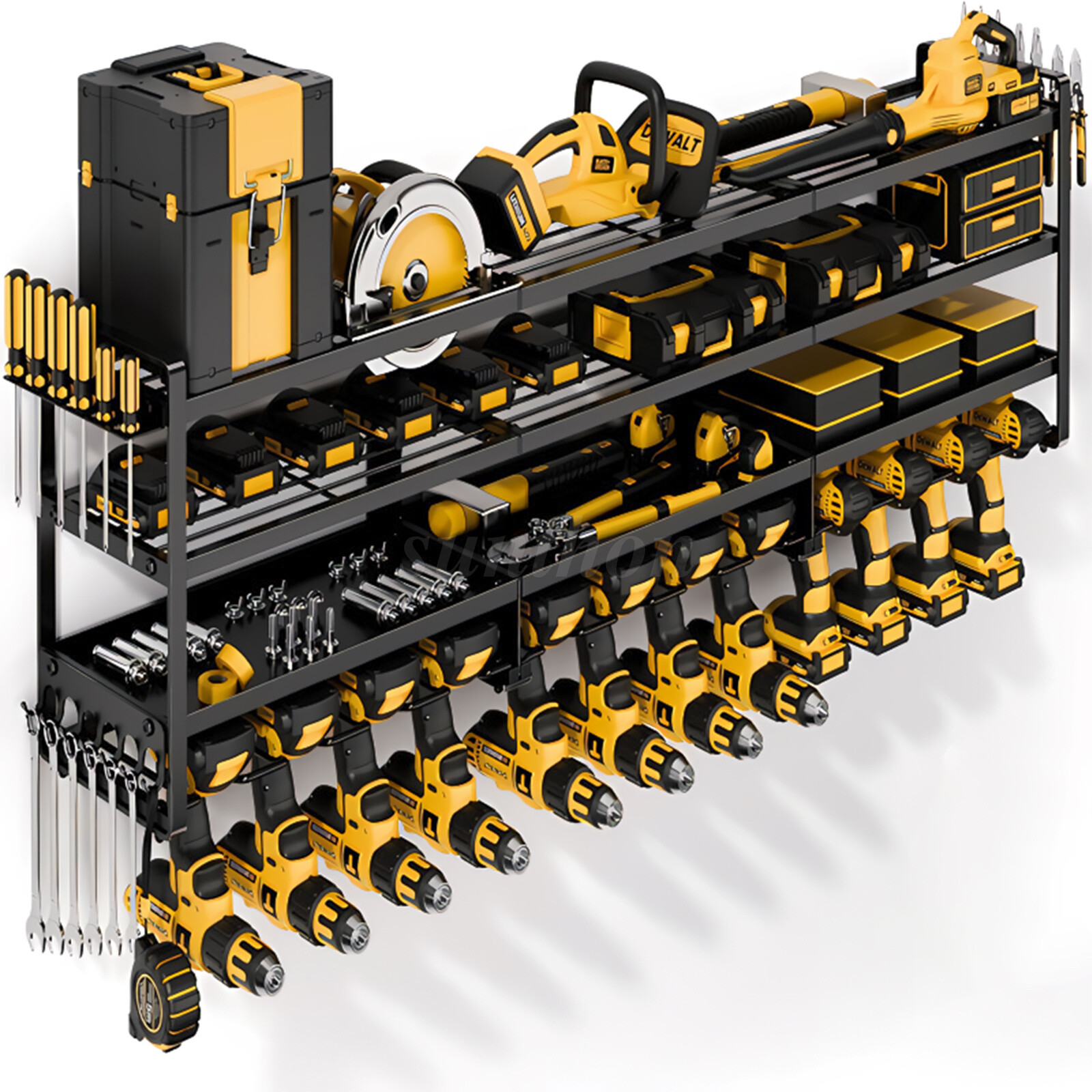 XXXL Power Tool Organizer Wall Mount Extended Heavy Duty 4-T