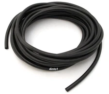 Emgo 5 Feet Black Rubber Fuel Oil Gas Line Hose 3/16" 5mm ID - 11/32" 8.5mm OD