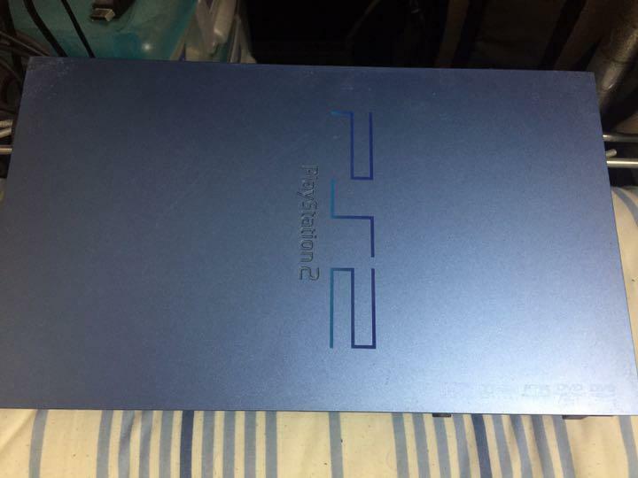 SONY PS2 PlayStation 2 SCPH-39000 Aqua Blue Game Console