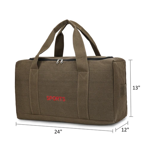 Große Oxford Reisetasche Fitnessstudio 45/60L wasserabweisend Gepäcktasche mit Gurt - Bild 42 von 49