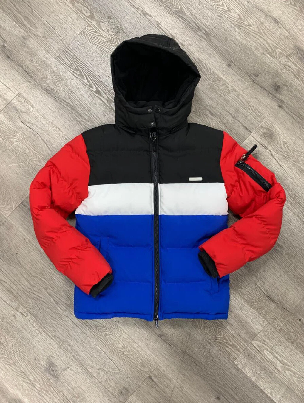 BKYS Color Stripe Quilted Jacket (Black Multi)