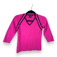 SMALL VINTAGE PIERRE CARDIN FUCHSIA PINK BLAC...