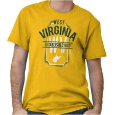 Vintage West Virginia Classic Souvenir WV Womens or Mens Crewneck T Shirt Tee