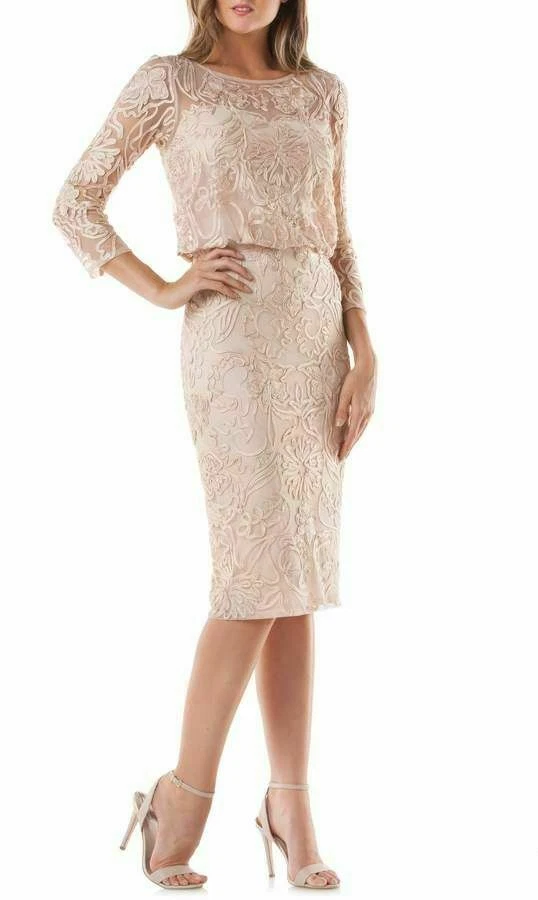 Js collections blouson clearance soutache sheath dress